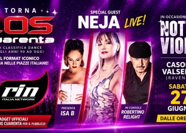 LOS CUARENTA, il grande ritorno con Neja alla Notte Viola